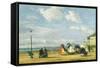 Empress Eugenie (1826-1920) at Trouville, 1863-Eugène Boudin-Framed Stretched Canvas