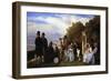 Empress Eugenie and Her Court at Biarritz, 1861-Abel De Pujol-Framed Giclee Print