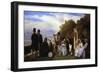 Empress Eugenie and Her Court at Biarritz, 1861-Abel De Pujol-Framed Giclee Print