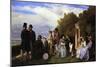 Empress Eugenie and Her Court at Biarritz, 1861-Abel De Pujol-Mounted Giclee Print