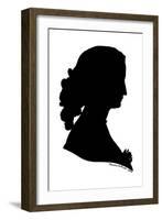 Empress Eugenie in Silhouette-Theodore Tharp-Framed Giclee Print