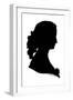 Empress Eugenie in Silhouette-Theodore Tharp-Framed Giclee Print