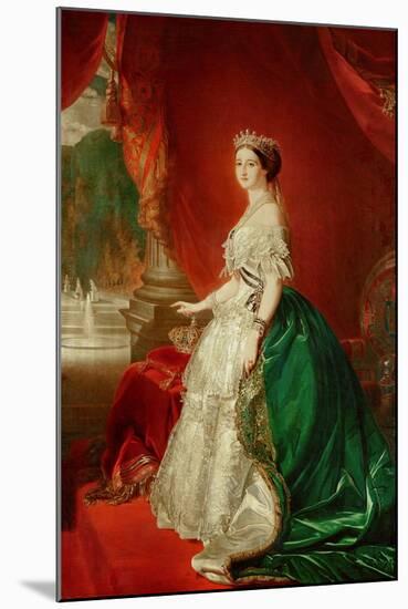 Empress Eugenie of France (1826-1920) Wife of Napoleon Bonaparte III (1808-73)-Franz Xaver Winterhalter-Mounted Giclee Print