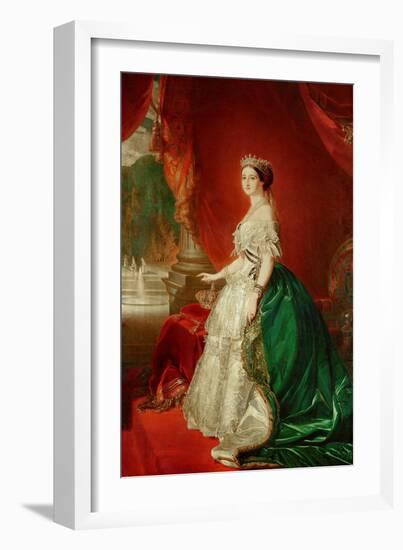 Empress Eugenie of France (1826-1920) Wife of Napoleon Bonaparte III (1808-73)-Franz Xaver Winterhalter-Framed Giclee Print