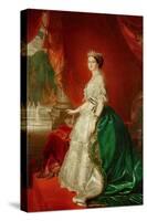 Empress Eugenie of France (1826-1920) Wife of Napoleon Bonaparte III (1808-73)-Franz Xaver Winterhalter-Stretched Canvas