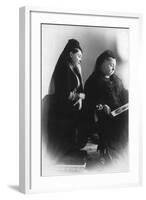 Empress Frederick and Queen Victoria Mourning Frederick's Death-null-Framed Photographic Print