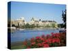 Empress Hotel and Innter Harbour, Victoria, Vancouver Island, British Columbia, Canada-J Lightfoot-Stretched Canvas