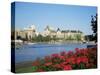 Empress Hotel and Innter Harbour, Victoria, Vancouver Island, British Columbia, Canada-J Lightfoot-Stretched Canvas