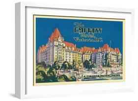 Empress Hotel, Victoria, B.C.-null-Framed Premium Giclee Print