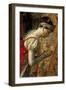 Empress Joséphine (The Coronation of Napoleon, Detai)-Jacques Louis David-Framed Giclee Print