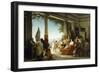 Empress Livia Attending Grape Harvest on Hills of Grignano-Cesare Dell'acqua-Framed Giclee Print