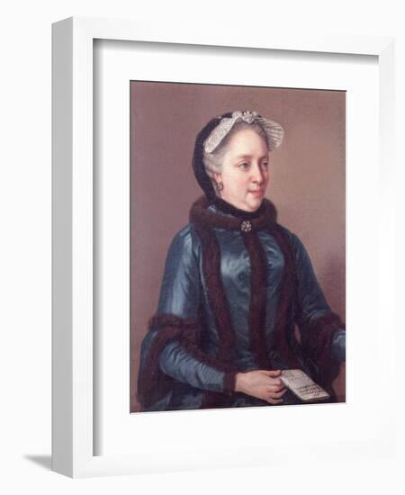 Empress Maria Theresa of Austria (1717-80) 1762-Jean-Etienne Liotard-Framed Giclee Print