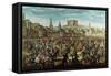 Empress Maria Theresa of Austria (1717-80) at Pressburg (Bratislava) on 25th August 1741-null-Framed Stretched Canvas