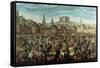 Empress Maria Theresa of Austria (1717-80) at Pressburg (Bratislava) on 25th August 1741-null-Framed Stretched Canvas