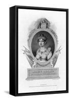 Empress Marie-Louise, Second Wife of Napoleon, 1823-J Stewart-Framed Stretched Canvas