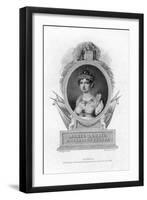 Empress Marie-Louise, Second Wife of Napoleon, 1823-J Stewart-Framed Giclee Print