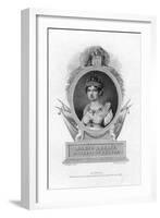 Empress Marie-Louise, Second Wife of Napoleon, 1823-J Stewart-Framed Giclee Print