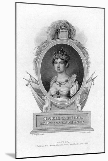 Empress Marie-Louise, Second Wife of Napoleon, 1823-J Stewart-Mounted Giclee Print