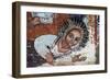 Empress Mentewab, Detail, Fresco, Church of Narga Selassie-null-Framed Giclee Print