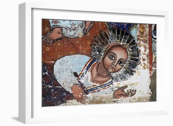 Empress Mentewab, Detail, Fresco, Church of Narga Selassie-null-Framed Giclee Print