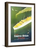 Empress of Britain Travel Poster-null-Framed Art Print