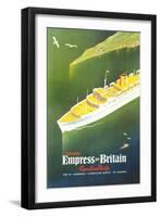 Empress of Britain Travel Poster-null-Framed Art Print