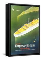 Empress of Britain Travel Poster-null-Framed Stretched Canvas