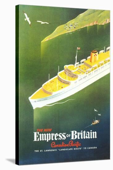 Empress of Britain Travel Poster-null-Stretched Canvas