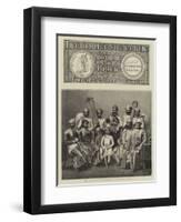 Empress of India, the Maharaj Rana of Jhallawur and Suite-null-Framed Premium Giclee Print