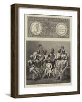 Empress of India, the Maharaj Rana of Jhallawur and Suite-null-Framed Giclee Print