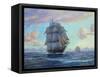 Empress Of The Seas-Roy Cross-Framed Stretched Canvas