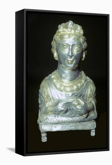 'Empress' pepper pot from the Hoxne hoard, Roman Britain, buried in the 5th century-Unknown-Framed Stretched Canvas