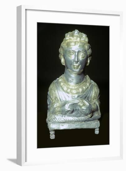 'Empress' pepper pot from the Hoxne hoard, Roman Britain, buried in the 5th century-Unknown-Framed Giclee Print
