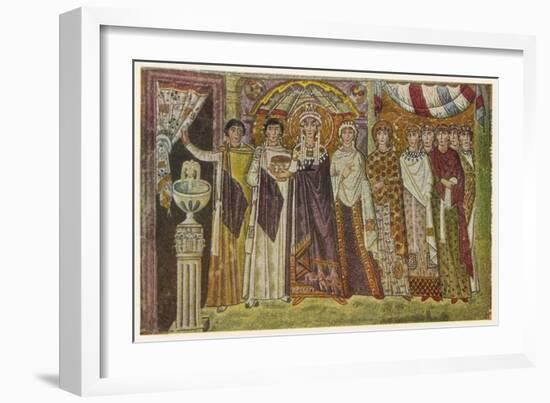 Empress Theodora Wife of Justinian-null-Framed Art Print