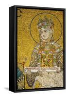 Empress Zoe (1028-1050) Holding the Deed from the Endowment of the Church-null-Framed Stretched Canvas