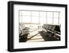 Empty Airport Departure Lounge, Venice, Veneto, Italy, Europe-Amanda Hall-Framed Photographic Print