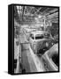 Empty Assembly Line at Auto Body Plant-null-Framed Stretched Canvas