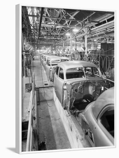 Empty Assembly Line at Auto Body Plant-null-Framed Photographic Print