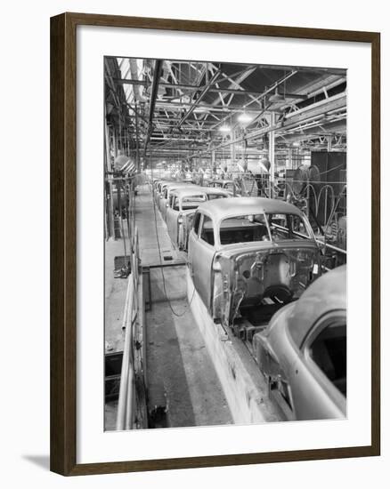 Empty Assembly Line at Auto Body Plant-null-Framed Photographic Print