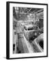 Empty Assembly Line at Auto Body Plant-null-Framed Photographic Print