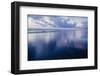 Empty beach at sunset, Seaside, Oregon, USA-Panoramic Images-Framed Photographic Print