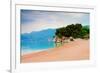 Empty Beach of Saint Stephan, Montenegro-Lamarinx-Framed Photographic Print