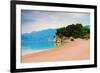 Empty Beach of Saint Stephan, Montenegro-Lamarinx-Framed Photographic Print