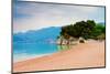 Empty Beach of Saint Stephan, Montenegro-Lamarinx-Mounted Photographic Print