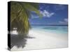 Empty Beach on Tropical Island, Maldives, Indian Ocean, Asia-Sakis Papadopoulos-Stretched Canvas