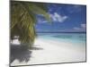 Empty Beach on Tropical Island, Maldives, Indian Ocean, Asia-Sakis Papadopoulos-Mounted Photographic Print