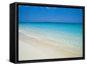 Empty Beach, Paradise Island, Bahamas-Ethel Davies-Framed Stretched Canvas