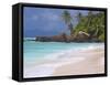 Empty Beach, Seychelles, Indian Ocean, Africa-Papadopoulos Sakis-Framed Stretched Canvas