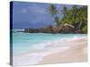 Empty Beach, Seychelles, Indian Ocean, Africa-Papadopoulos Sakis-Stretched Canvas