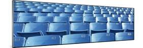 Empty Blue Seats in a Stadium, Soldier Field, Chicago, Illinois, USA-null-Mounted Photographic Print